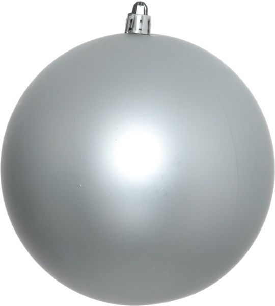 Шар пластиковый мат 12 см 890858 серебряный