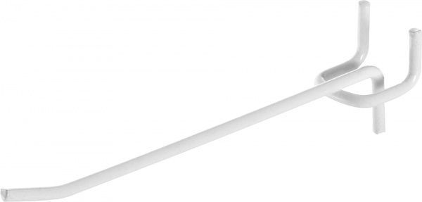 Крючок одинарный под перфорацию КОп 150/25-02 10 шт. белый