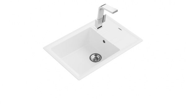 Мойка для кухни Teka Stone 60 S-TG 1B 1D белая 