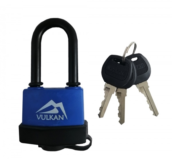 Замок навісний Vulkan LS5755L із захистом від вологи 55 мм відкритий (амбарний) 
