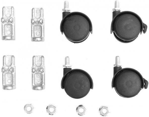 Комплект колес Larvij для стеллажа L9710 черный