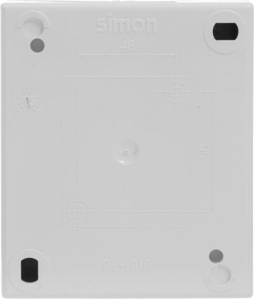 Кнопка звонка Simon Aquarius без подсветки 10 А 250В белый AQD1/11