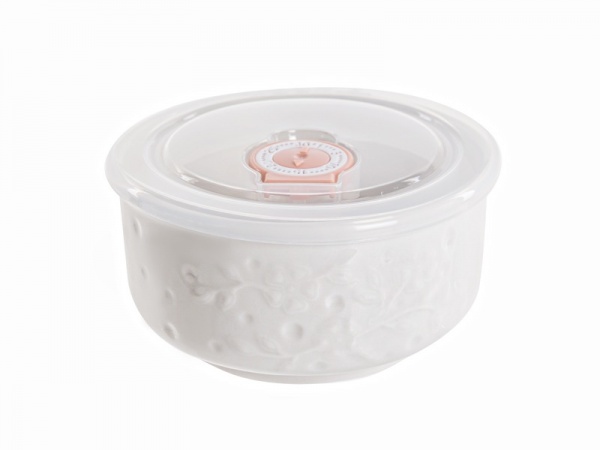 Набор салатников с крышками 3 шт белый Lefard