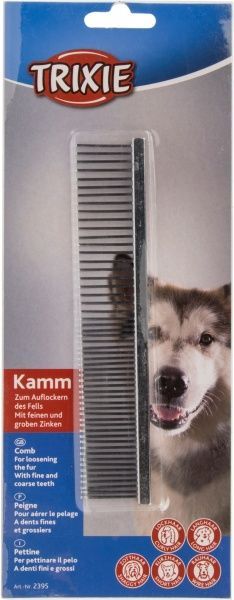 Гребінець TRIXIE металевий комбінований 2395