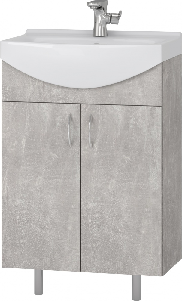 Тумба напольная Грейд Артик 55 бетон под умывальник Cersania 55