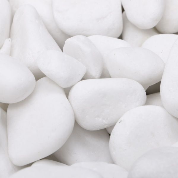 Камінь декоративний Thasos галька мармурова фр.1-3 см біла 10 кг