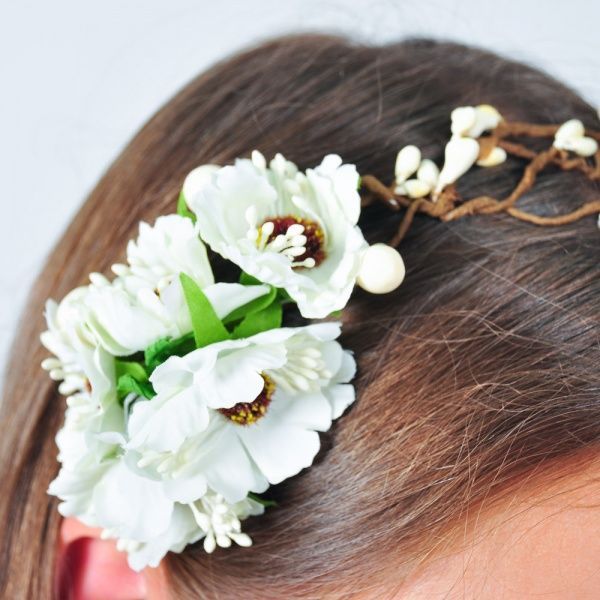 Вінок Гармонiя терновий білий 