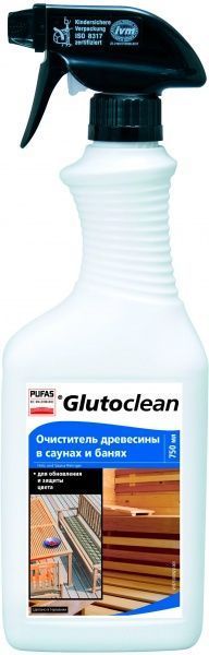 Средство для деревянных поверхностей Glutoclean для мытья в саунах и банях 750 мл