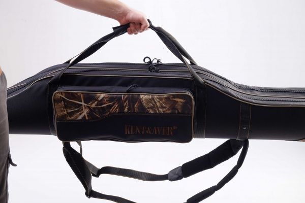 Чехол для удилища KENT&AVER двухсекционный полужесткий №02 черный 135 см