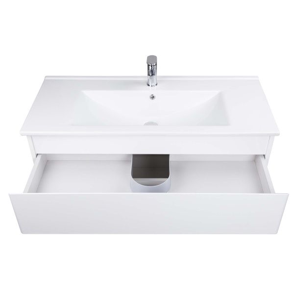 Тумба підвісна Мойдодир Сорренто 100-А з умивальником Su-100