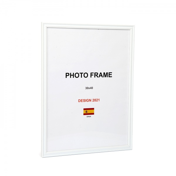 Рамка для фото 1 фото 30х40 см белый матовый 