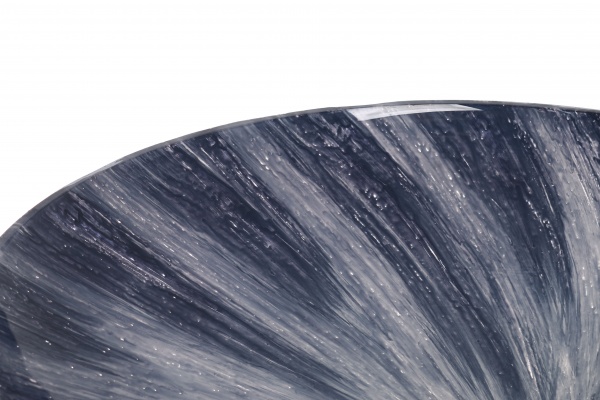 Фруктовница PANACHE Pacifica 28 см темно-синий с белым/никель 