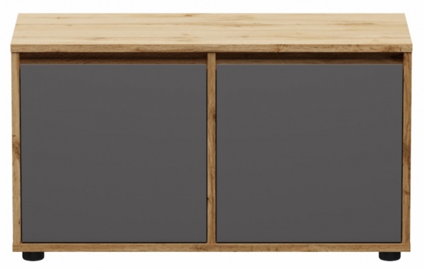 Тумба для обуви SOKME Nitro Soft серый графит дуб вотан 