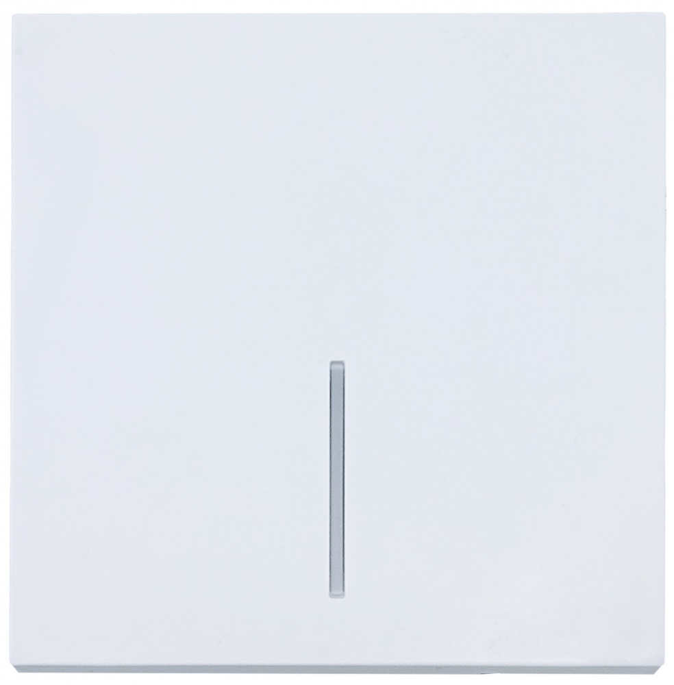 Механізм вимикача одноклавішний HausMark Juna з підсвіткою білий