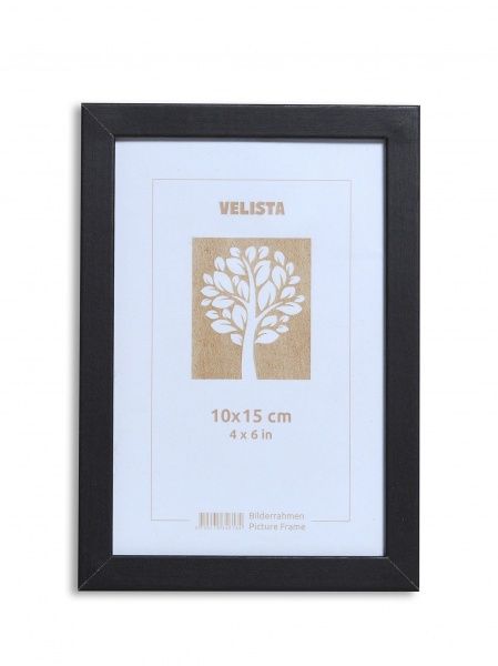 Рамка для фотографії зі склом Velista 10BW-86888v 10x15 см чорний