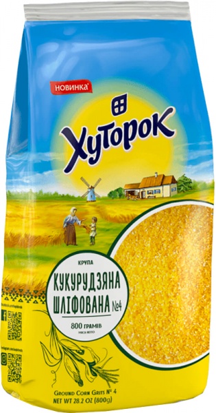 Крупа кукурузная ТМ Хуторок 800 г (4820211661595) 