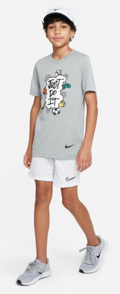 Футболка Nike B NK DF TEE JDI MULTI SPORT DX9534-074 р.XL сірий