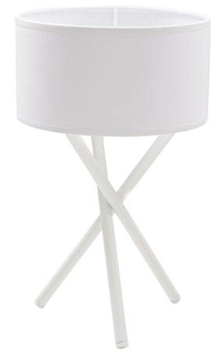 Настольная лампа Геотон Kobe-1B 1x40 Вт E27 белый 49561