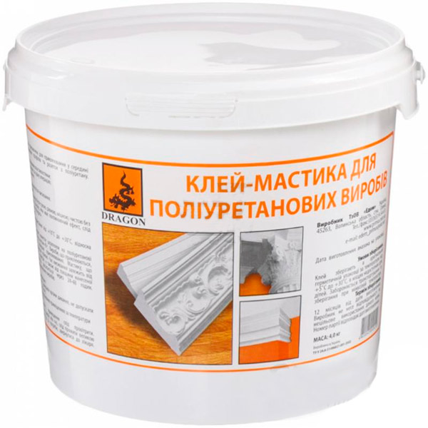 Клей-мастика Dragon для полиуретановых изделий 4кг 