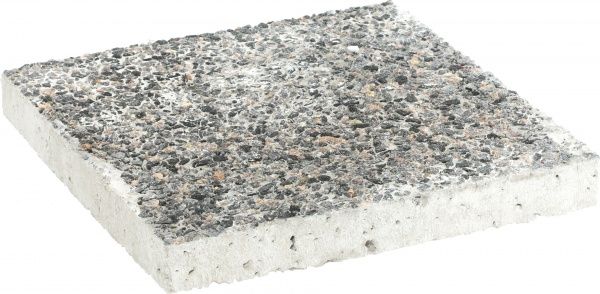 Тротуарная плитка АртБетон Квадрат декорированная гранитной крошкой 40х40х5 см