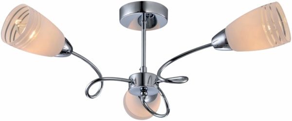 Люстра стельова Globo 541000-3D 3xE14 хром 56393-3D 