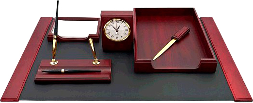 Набор настольный из натурального дерева bestar 6 предметов красное дерево 6148XDU