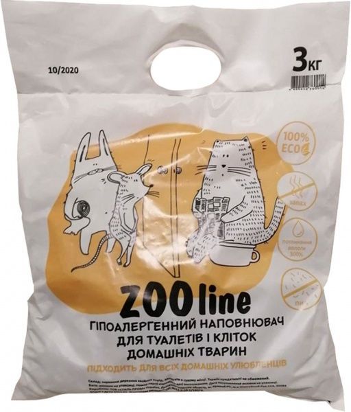 Наповнювач для туалету ZOOline 6 мм 3 кг