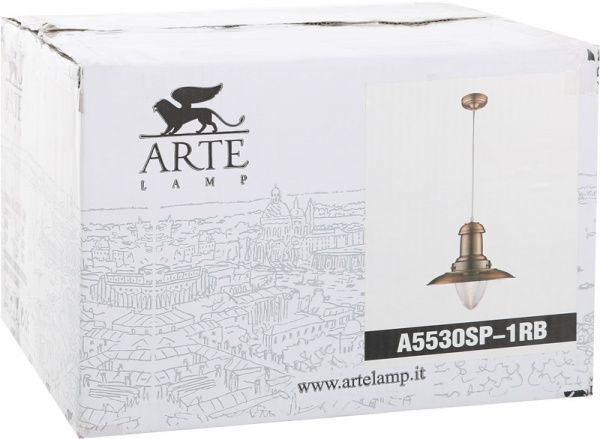 Підвіс Arte Lamp Fisherman 1x100 Вт E27 червона бронза A5530SP-1RB 