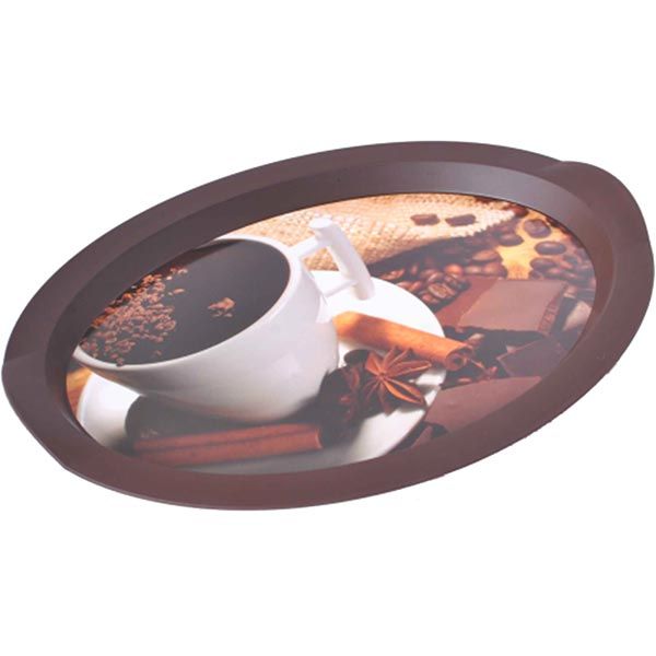 Поднос Алеана овальный с декором