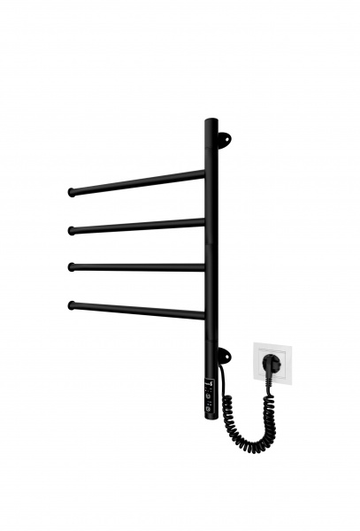 Рушникосушарка електрична Mario Веер-I 600x445/55 електр. TR чорний мат