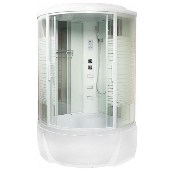 Гидромассажный бокс SELAK VK74-4 900*900*2150 профиль белый, стекло прозрачное