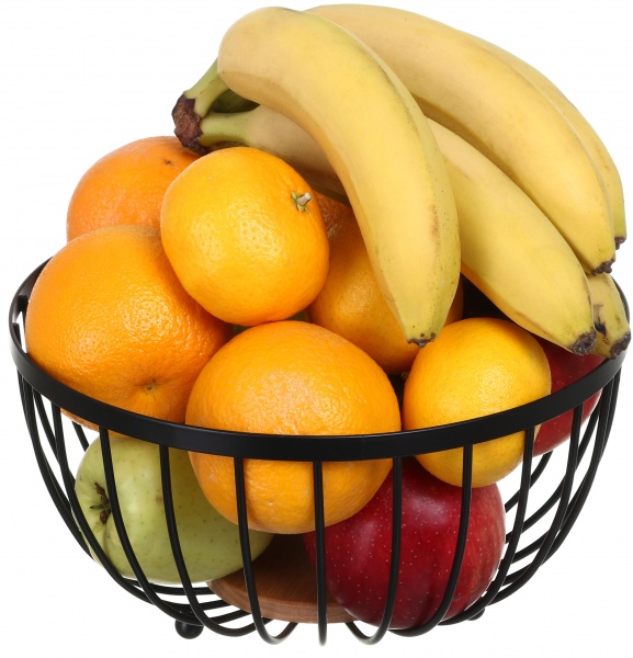 Корзинка для фруктов Woody 25 см черный Flamberg Premium 