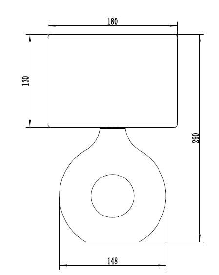Настільна лампа Luna 1x40 Вт E14 бежевий ML-D527-B