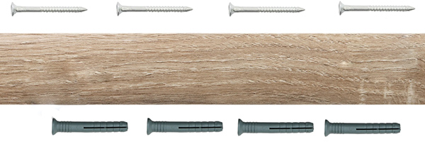 Порожек П10 King Floor радиальный скрытый крепеж 40x900 мм дуб сафари