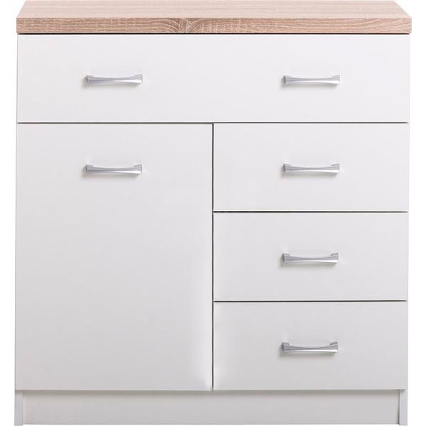 Комод VMV Holding Top Mix KOM 1D4S дуб сонома/белый 