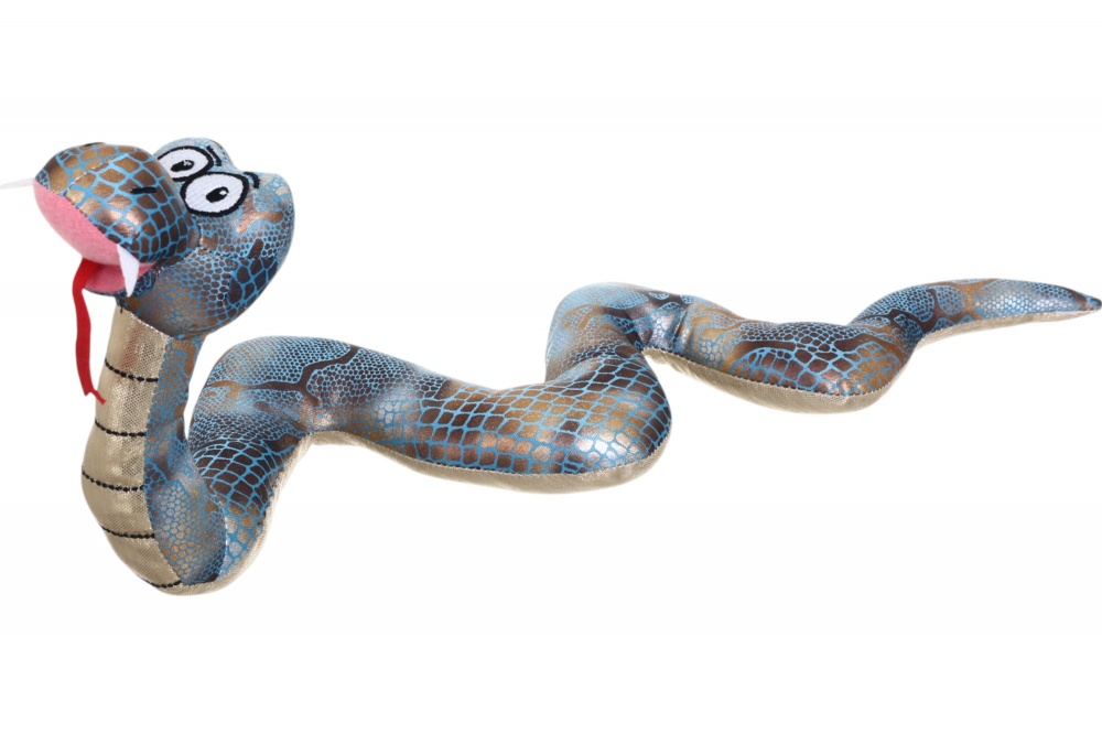 Символ года Змейка ползучая 40x17 см сине-золотой