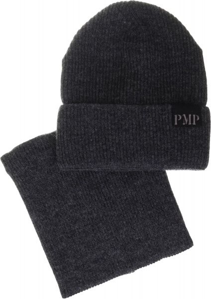 Комплект шапка + снуд Pompona для мальчиков р.52-54 графит 20 Z P 80 k 