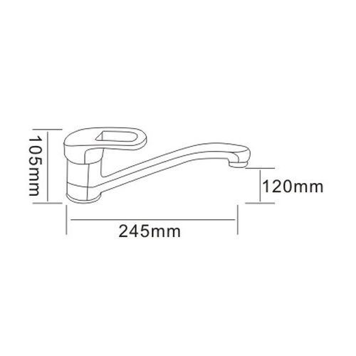 Смеситель для кухни Rozzy Jenori Atlant RBZ002-6