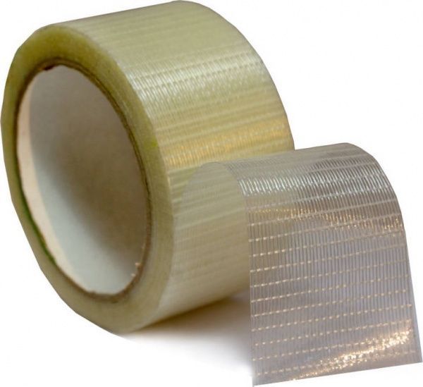 Армированная лента PROзапас прозрачная (сетка) 48 мм 20 м 150 мкн