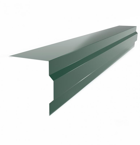 Планка торцевая глянцевая Европрофиль RAL 6005 зеленая ПВХ