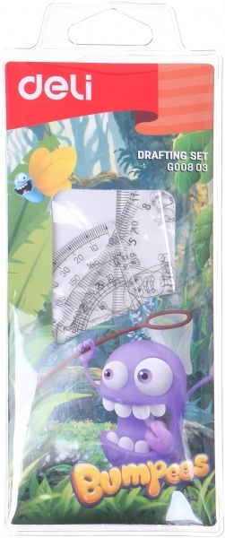 Набір лінійок Bumpees 4 предмети Deli