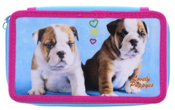 Пенал на блискавці 210/70D PL 98503 Lovely Puppies CLASS різнокольоровий