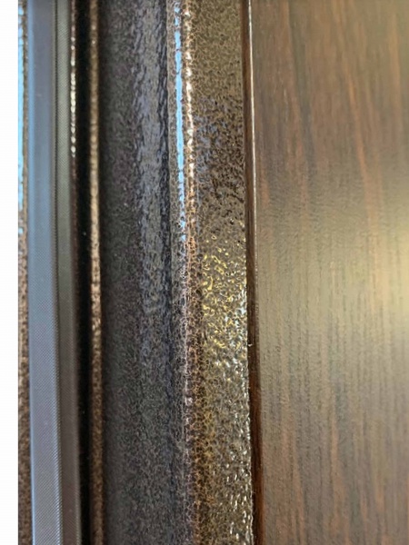 Двері вхідні Міністерство дверей КУ-Оптима горіх морений 2050х860 мм праві