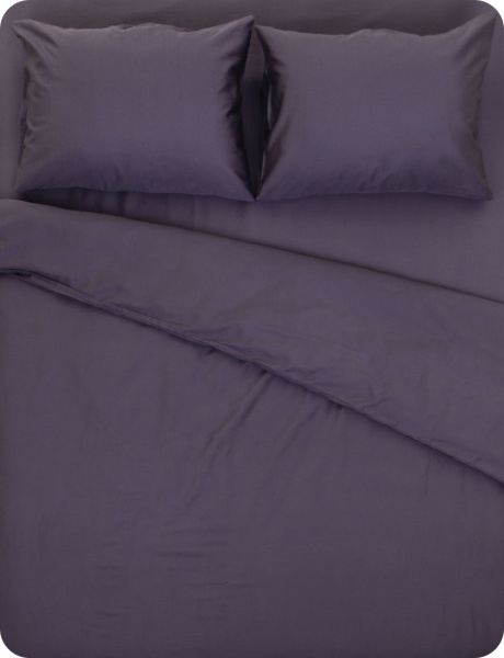 Комплект постельного белья Stone Wash евро фиолетовый 
