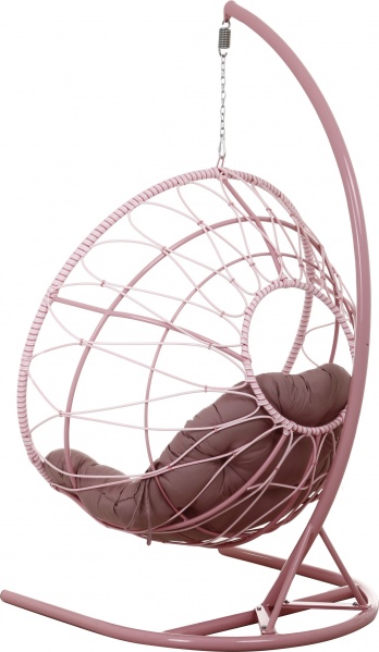 Кресло-кокон Сфера плетение рональд пудра