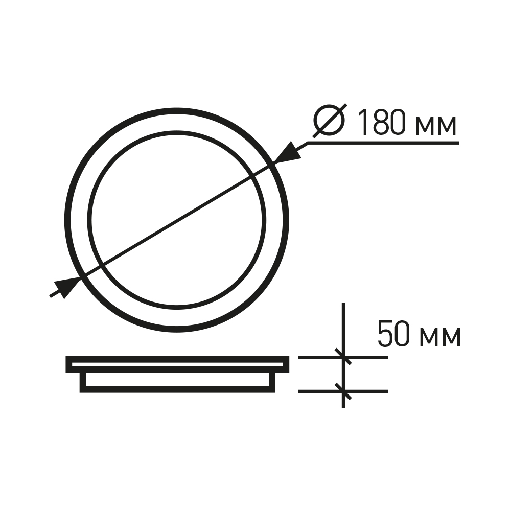 Светильник светодиодный встраиваемый Eurolamp 18 Вт белый LED-DLR-18/4(Е)