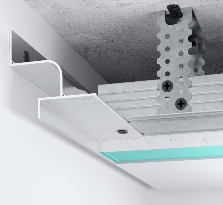 Профиль теневого шв АЛЮПРО ПАС-3856 RAL-9016 мат 3м