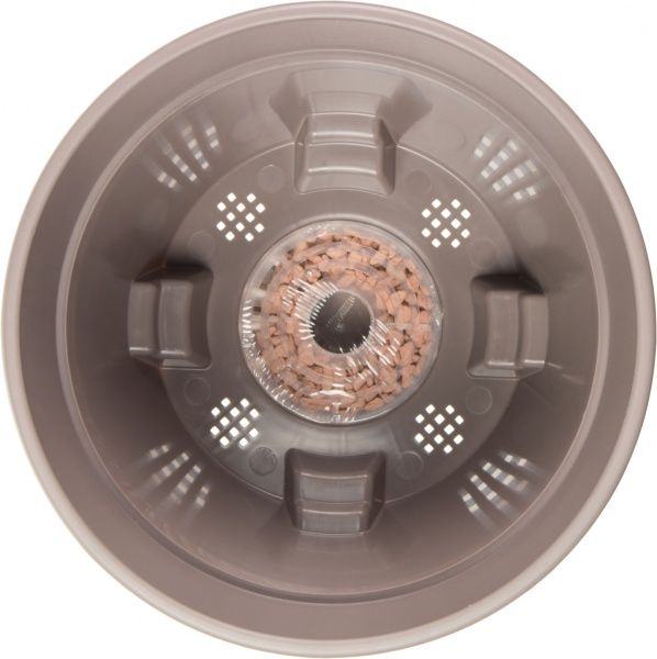 Горщик пластиковий Santino Latina круглий 3,7л сірий (L2 SAD) 