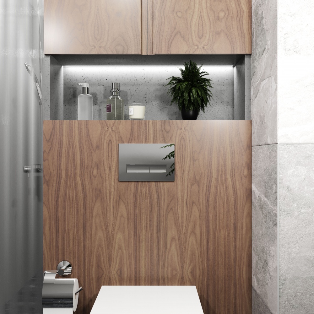 Клавиша смыва Koller Pool Neon Pro New хром глянец