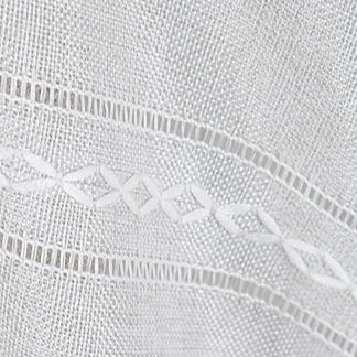 Тканина тюлева JL LJ6031-1/280 L льон біла 